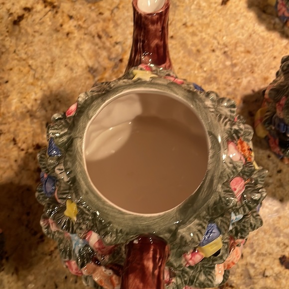 Enesco Christmas Tree Teapot and 4 Matching Mugs. New - Never Used. - Picture 8 of 16